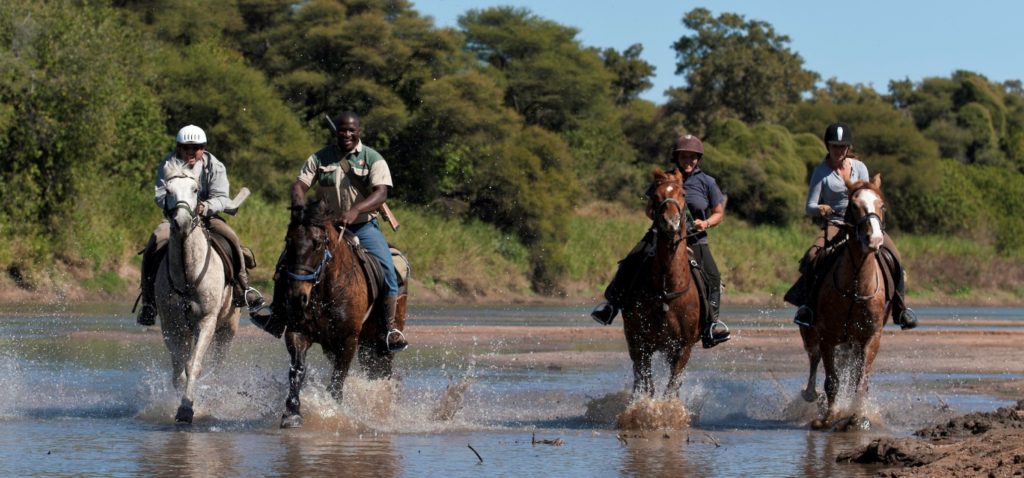 Horseback riding safari in Zambia