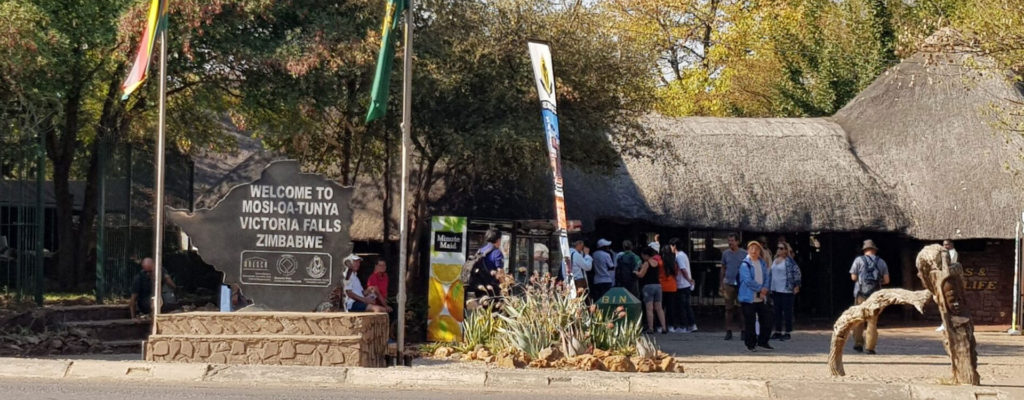 Entrance Gates to Victoria Falls Zambia